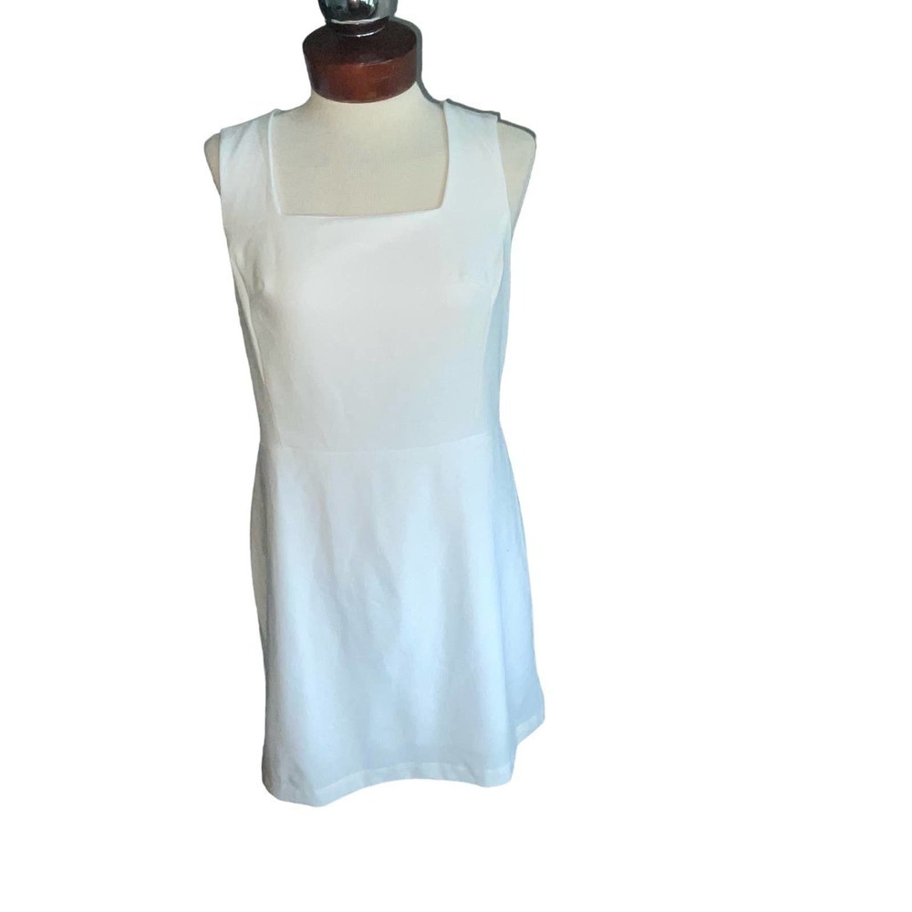 NWT Pants Store white dress size Large BAMA RUSH shift dress classic